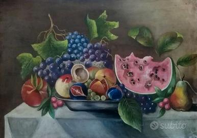 NATURA MORTA,OLIO SU TELA 50 x 70CM.DIPINTO A MANO