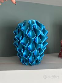 Vaso fiore tricolore (blu,verde, fucsia)