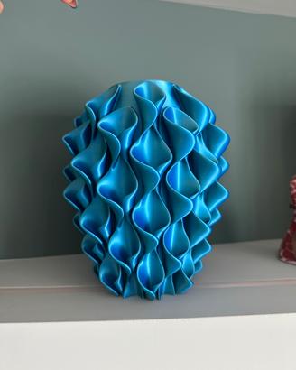 Vaso fiore tricolore (blu,verde, fucsia)