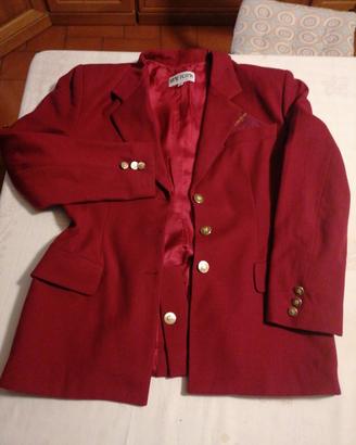 Giacca donna rosso amaranto come nuova 