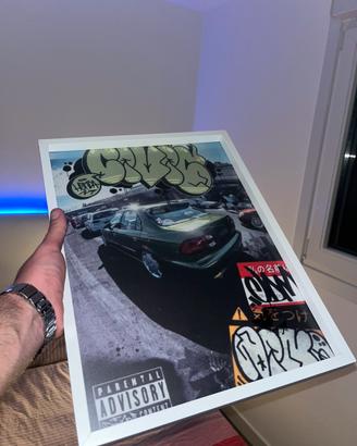 Quadro aesthetic 30x40 Auto Tuning street art