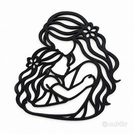Quadro Abbraccio madre & figlia M3D