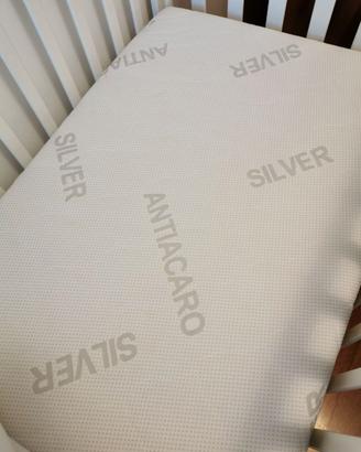 Materasso Lettino Antiacaro 60 x 125 x h 12 cm