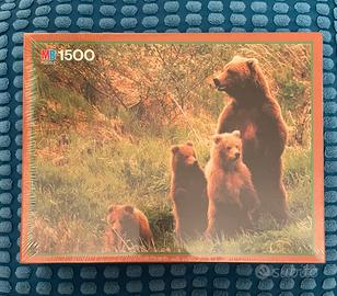 Puzzle 1500 pezzi MB Animaux nuovo incelofansto