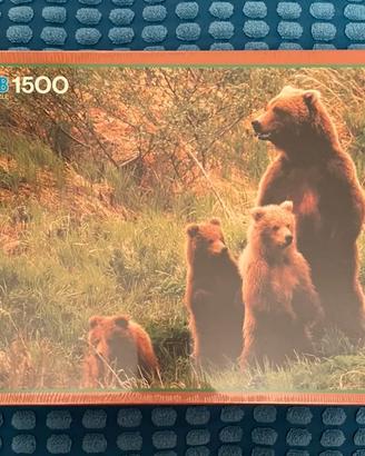 Puzzle 1500 pezzi MB Animaux nuovo incelofansto