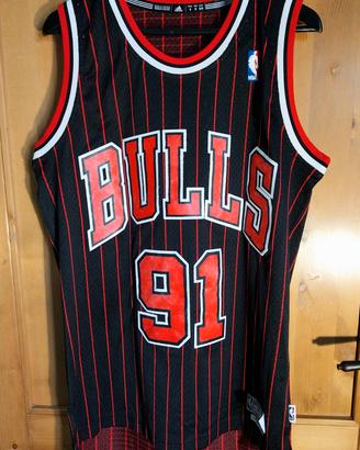 Canotta Adidas NBA Chicago Bulls Dennis Rodman #91