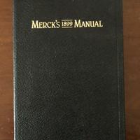 Merck's Manual 1899 - 100 anniversary edition