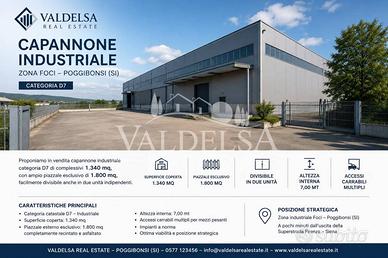 Immobile di 1340 m² a Poggibonsi