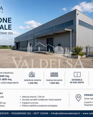 Immobile di 1340 m² a Poggibonsi