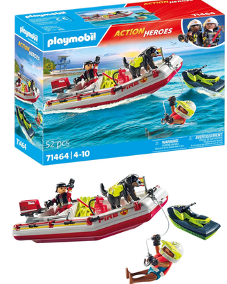 Action Heroes 71464 Gommone dei Pompieri