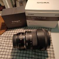 finger fujifilm X e ottica sigma 17 70 f 2.8