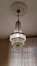 Lampadario cristallo vintage