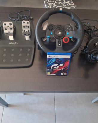 loghitech g 29 con cambio e gran turismo 7 per ps5