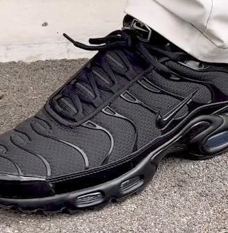 Nike Ragazzo TN Air Max Plus misura 37,5 Nere