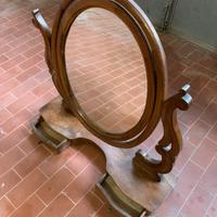 Specchiera antica con vetro basculante