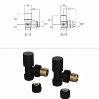 Kit valvola e detentore per termosifoni