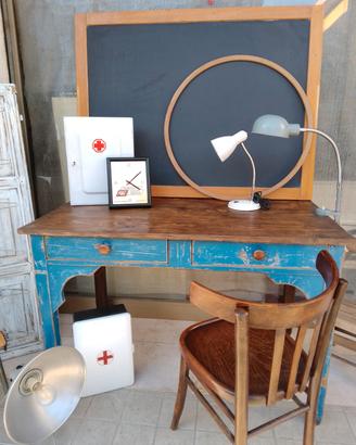 antico tavolo scritto effetto decape' 