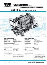 Motore VM marine 692 hi 9 170 cv