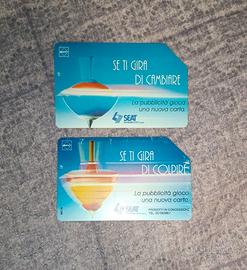 Schede Telefoniche Italiane Trottole Telecom e Sip