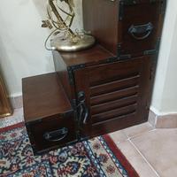 cassettiera a scala, arredo