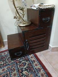 cassettiera a scala, arredo