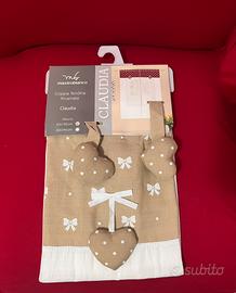 Coppia tendina ricamata