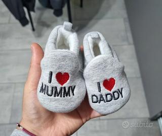 scarpe in tessuto neonato