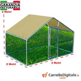 Gabbia per Polli 3x2m x 2mH-6mq - beige