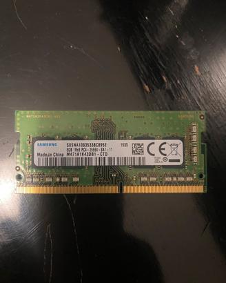 1 banco ram 8gb per notebook i7 i9 marca Samsung