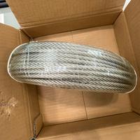 Cavo acciaio inox 6mm, 45m, 7x19, con occhielli