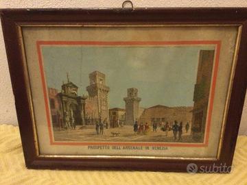 Quadro vintage e antico arsenale di Venezia