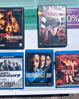 Set dvd e blu ray