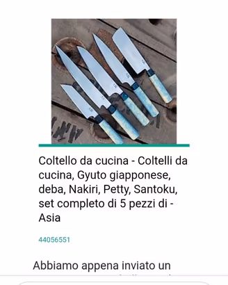 Coltelli set gyuto cucina