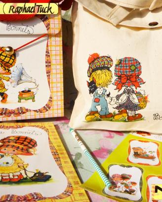 BONNIE BONNETS Vintage 1980 cartoleria collezione
