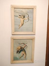 quadri shabby,bianco decapato 