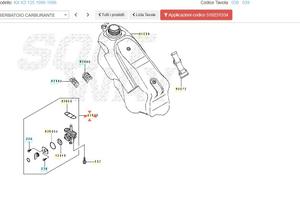 Rubinetto carburante Kawasaki KX125 510231334