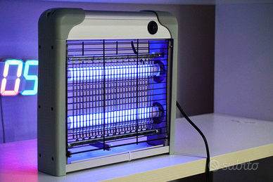 Lampada Anti Zanzare Insetti Silenziosa con Grigli