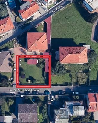 Terreno edificabile 450 m2, volume 540 m3