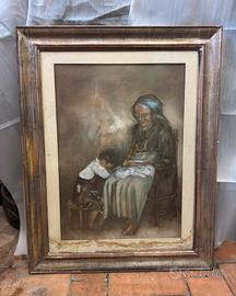 Quadro d'arte originale firmato Carnevali