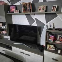 PARETE ATTREZZATA+SPARECCHIA TAVOLO+SPECCHIO