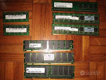 Lotto mix 8memorie ram pc desktop / notebook