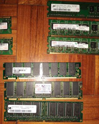 Lotto mix 8memorie ram pc desktop / notebook