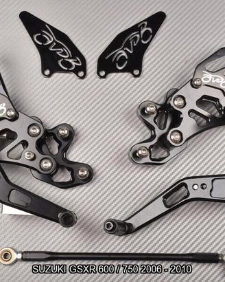 Pedane arretrate SUZUKI GSXR 600 / 750 2006 - 2010