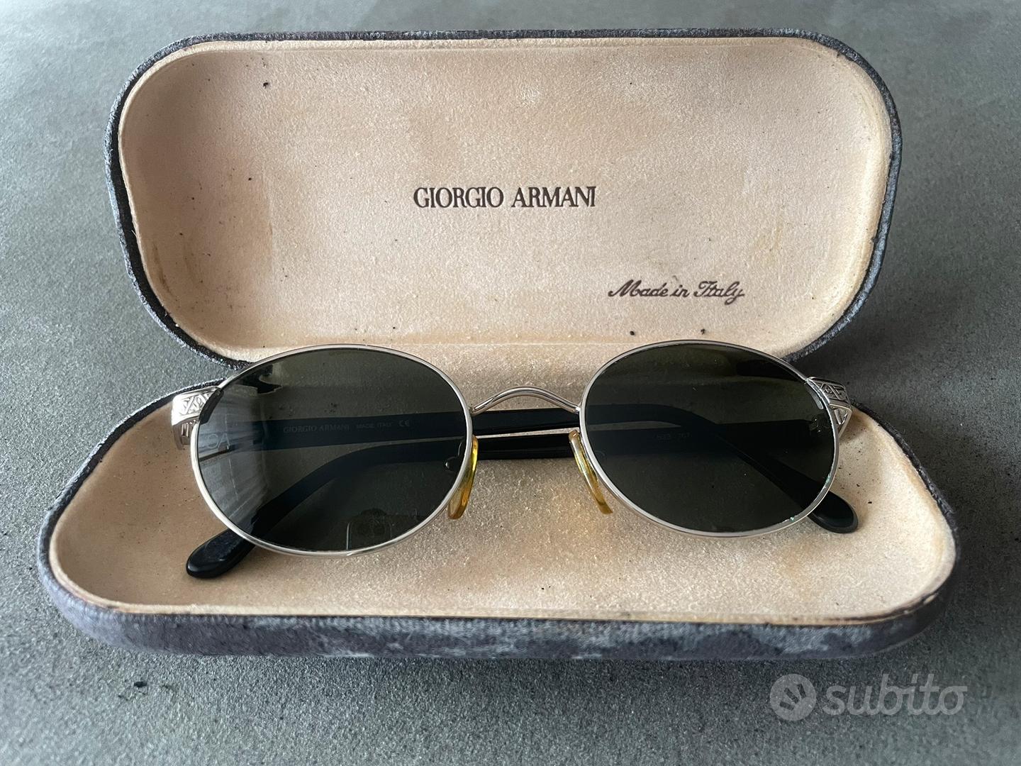Occhiali da sole vintage anni 90 Giorgio Armani Abbigliamento e