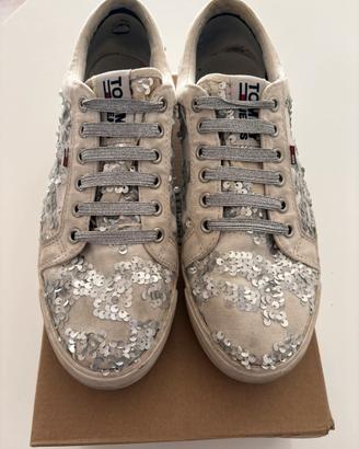 Sneackers tela basse Tommy Jeans donna