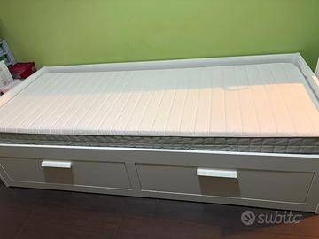 Letto divano/ 2 cassettoni/2 materassi, 80x200cm