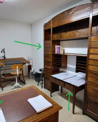Arredo studio professionale vintage – unico lotto