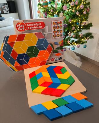 Mosaici in Puzzle, Gioco Educativo in legno