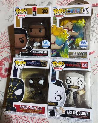 Lotto funko pop film sport onepiece spiederman