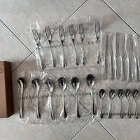 Posate set 24 pezzi in acciaio Pinti 1929